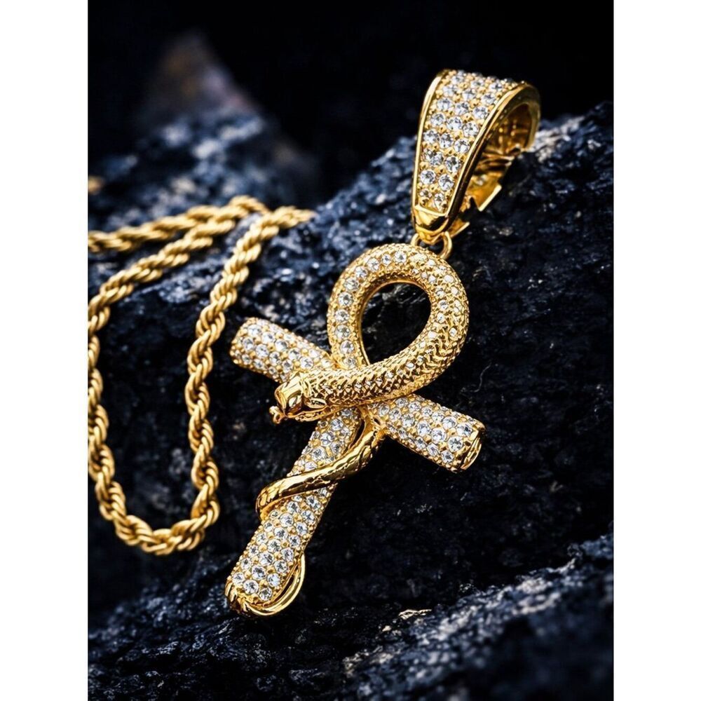 Serpent Ankh Necklace